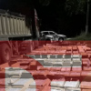 Camion cu 250 de cutii de țigări de contrabandă ascunse în nisip: orașul Hâncești - destinația finală