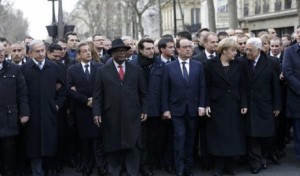 Marsul solidaritatii Paris 11 ianuarie