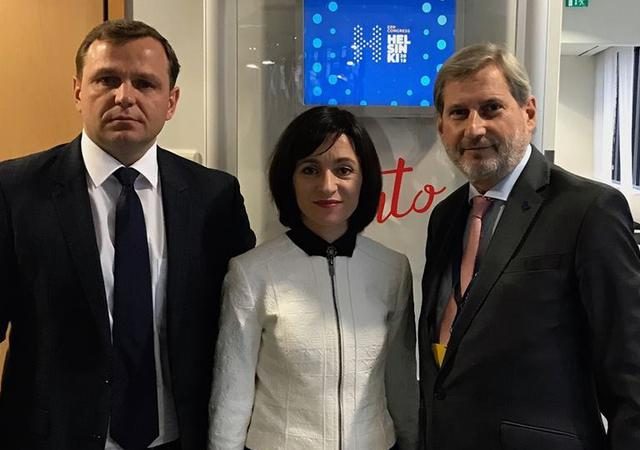 Maia Sandu și Andrei Năstase, întrevedere cu Johannes Hahn la Helsinki; Comisarul salută unitatea forțelor autentic pro-UE Eveniment